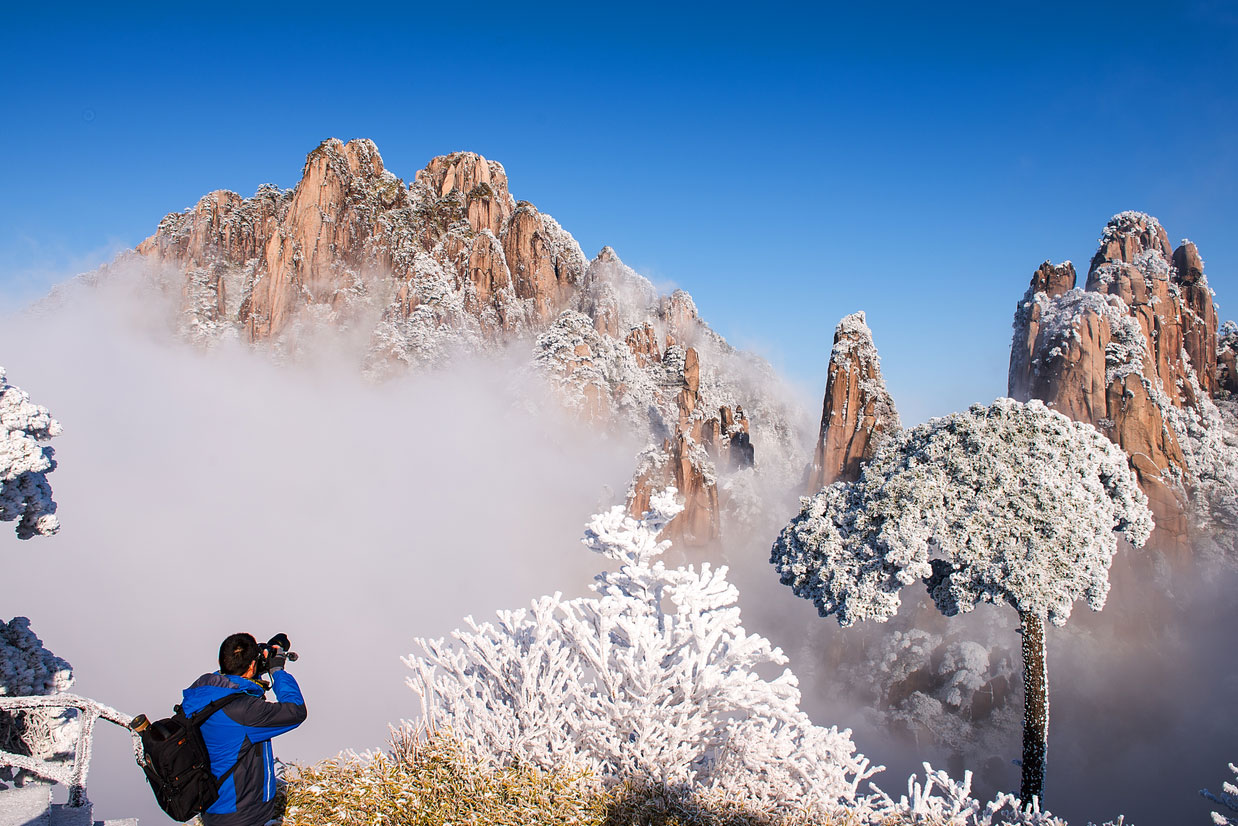 三清山雪景