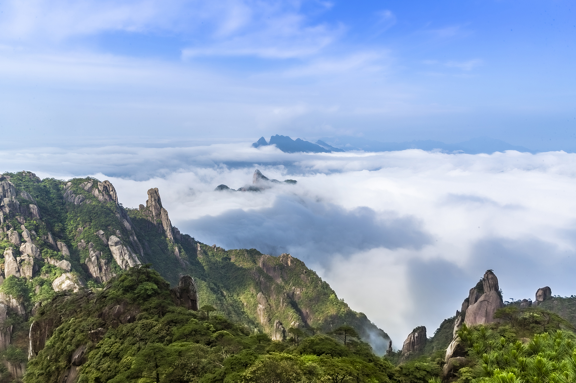 登上话题！三清山这春日云海太惊艳！