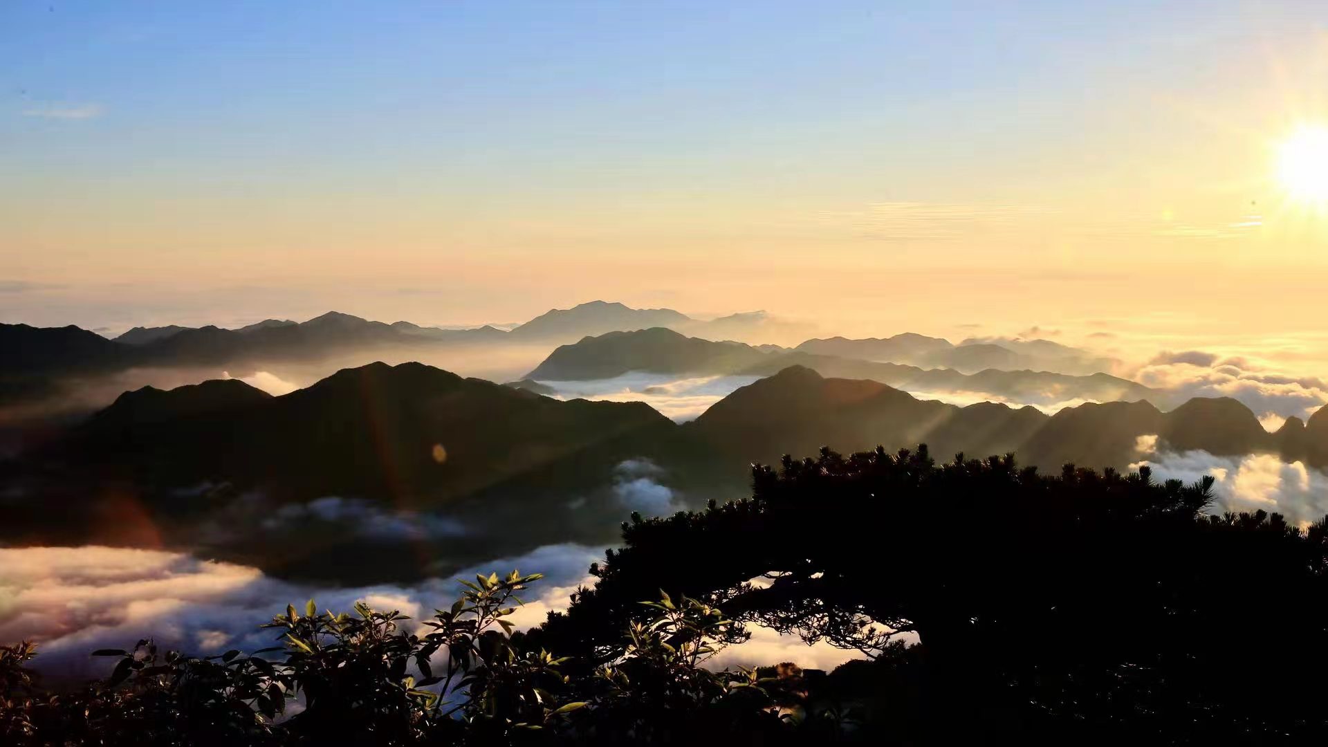 冬日云海