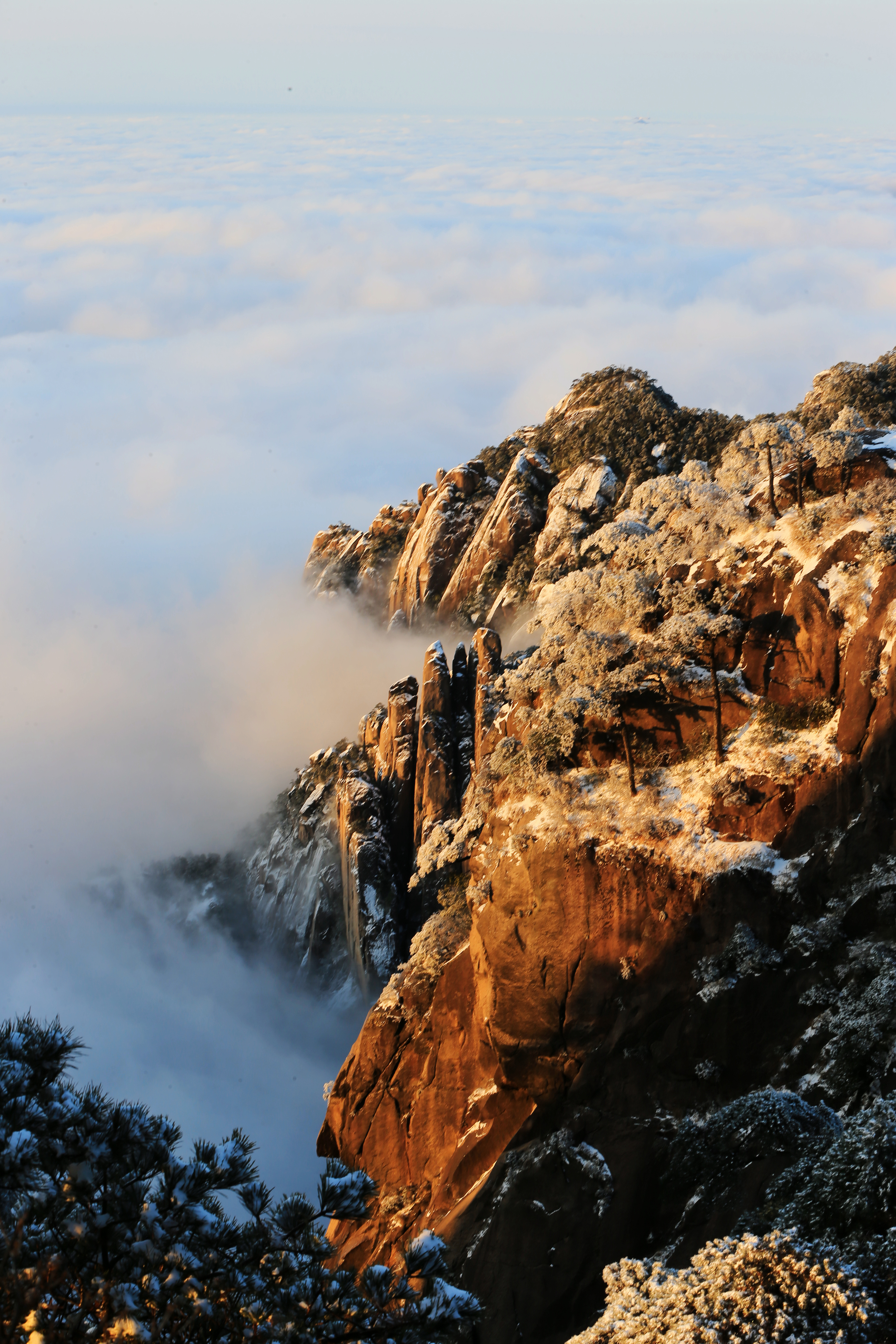 云海雪景