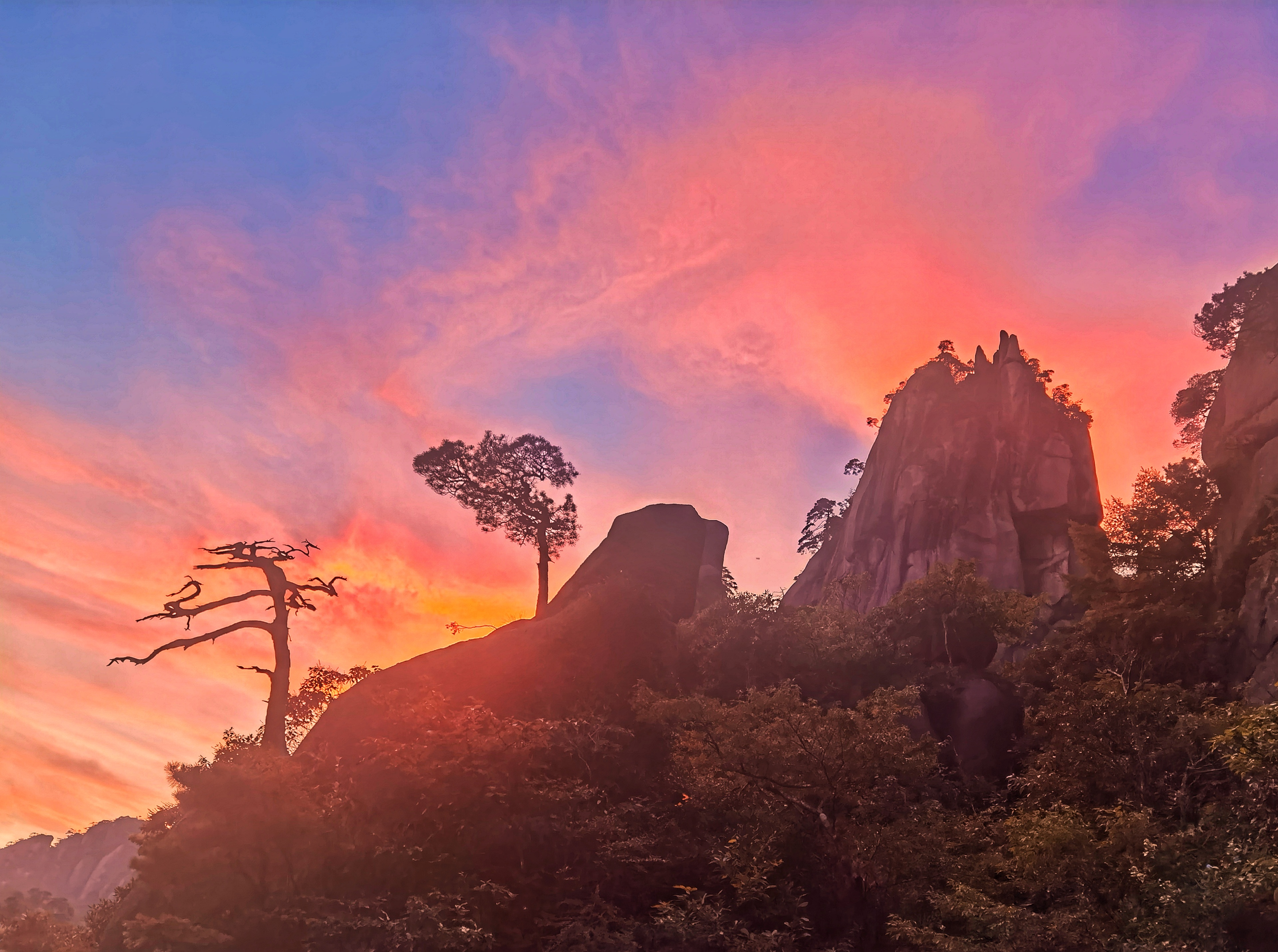 三清山朝霞