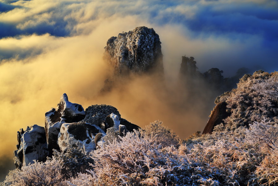 雪景三清山